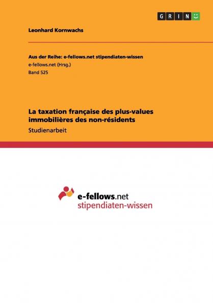 La taxation fran��aise des plus-values immobili��res des non-r��sidents