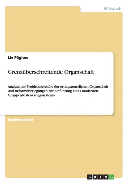Grenzüberschreitende Organschaft
