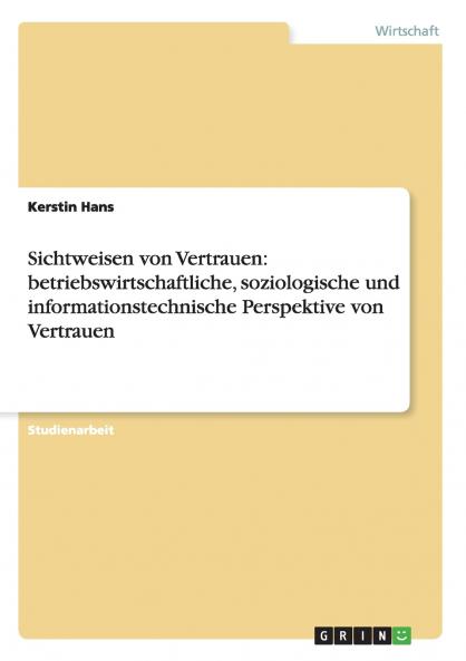 Sichtweisen von Vertrauen