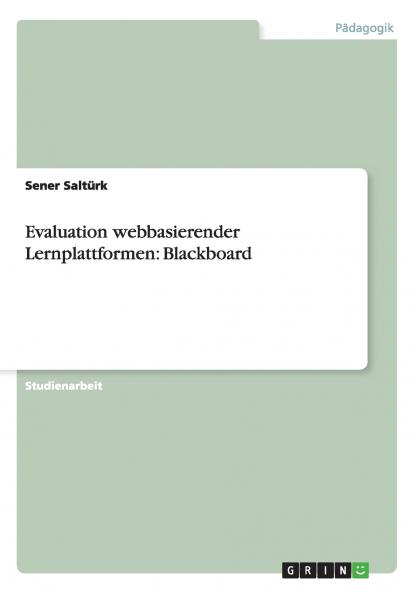 Evaluation webbasierender Lernplattformen