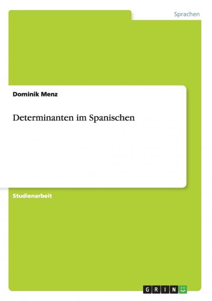 Determinanten im Spanischen