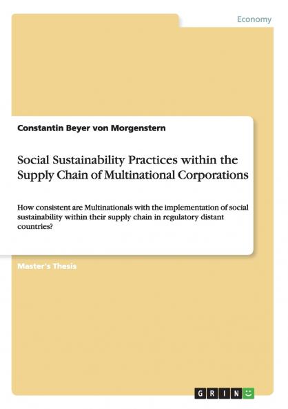 Social Sustainability Practices within the Supply Chain of Multinational Corporations