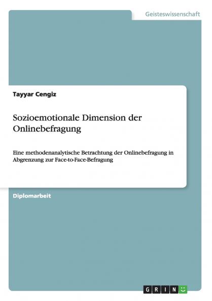Sozioemotionale Dimension der Onlinebefragung