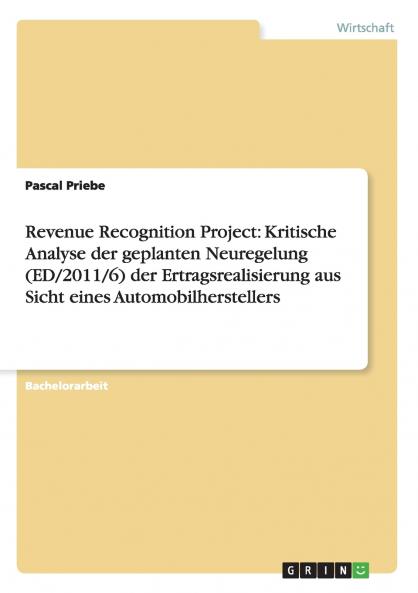 Revenue Recognition Project