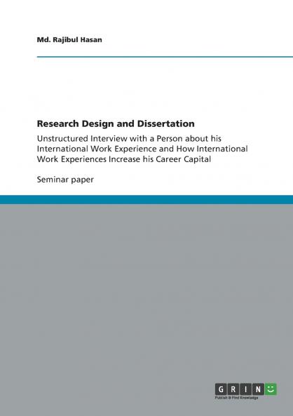 Research Design and Dissertation