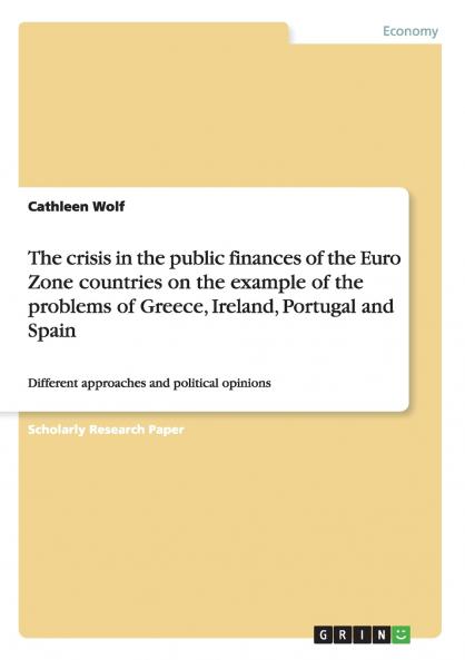 The crisis in the public finances of the Euro Zone countries on the example of  the problems of Greece Ireland Portugal and Spain