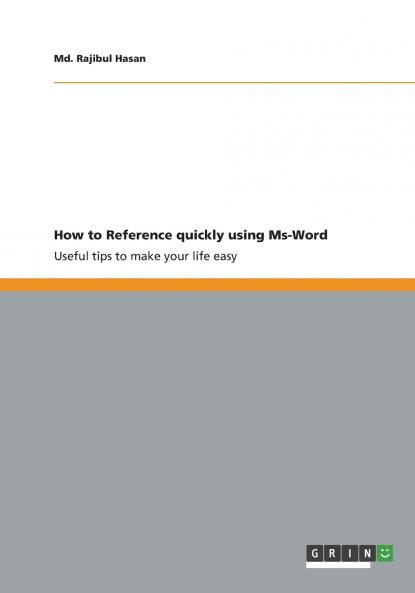 How to Reference quickly using Ms-Word