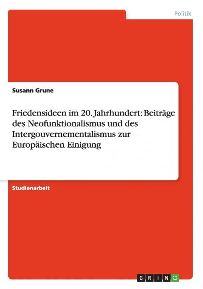 Friedensideen im 20. Jahrhundert