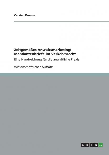 Zeitgem����es Anwaltsmarketing
