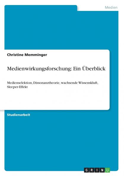 Medienwirkungsforschung
