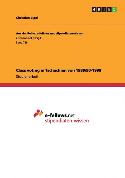 Class voting in Tschechien von 1989/90-1998