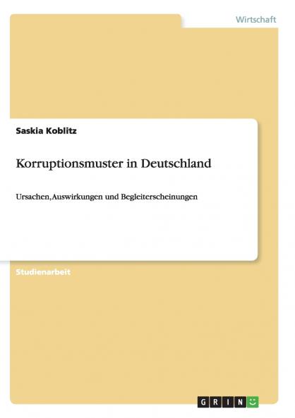 Korruptionsmuster in Deutschland