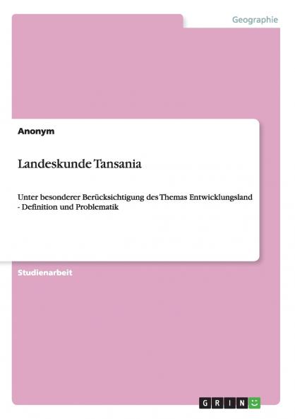 Landeskunde Tansania