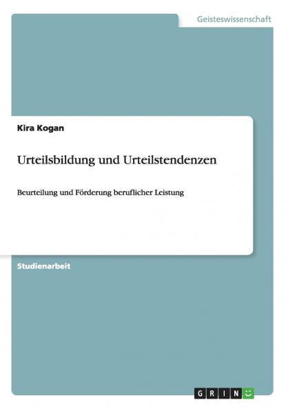 Urteilsbildung und Urteilstendenzen