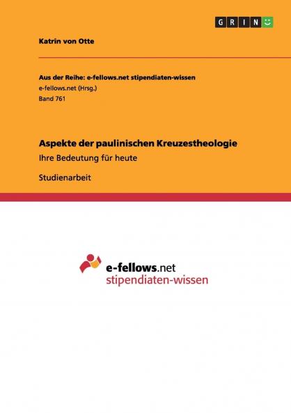 Aspekte der paulinischen Kreuzestheologie