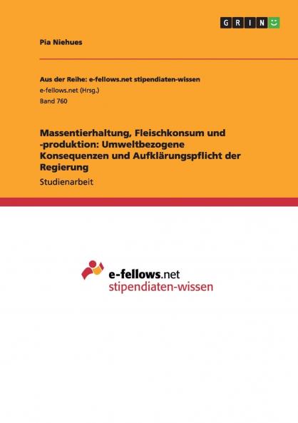 Massentierhaltung Fleischkonsum und -produktion