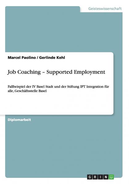 Job Coaching - Supported Employment