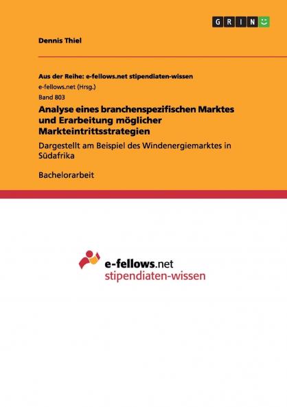 Analyse eines branchenspezifischen Marktes und Erarbeitung möglicher Markteintrittsstrategien