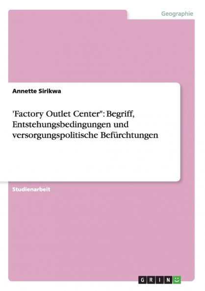 'Factory Outlet Center