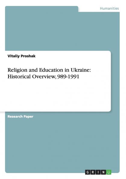 Religion and Education in Ukraine