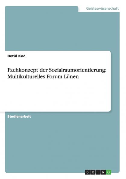 Fachkonzept der Sozialraumorientierung