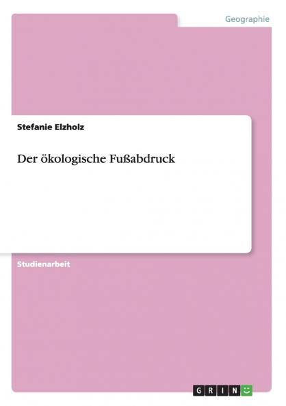 Der ökologische Fußabdruck