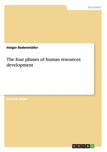 The four phases of human resources development