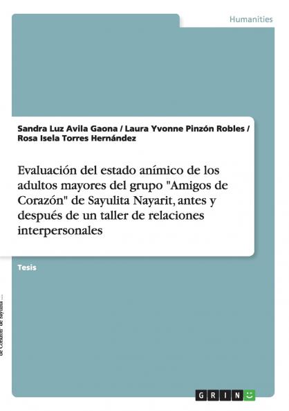 Evaluación del estado anímico de los adultos mayores del grupo Amigos de Corazón de Sayulita Nayarit antes y después de un taller de relaciones interpersonales