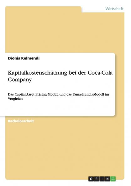 Kapitalkostenschätzung bei der Coca-Cola Company