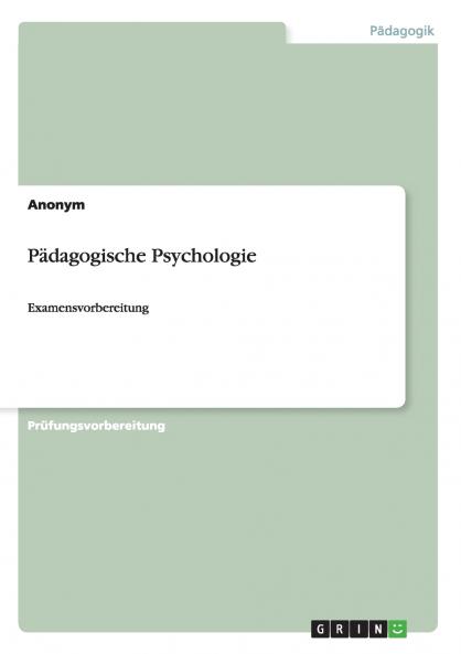 Pädagogische Psychologie