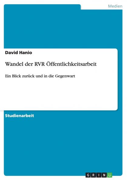 Wandel der RVR ��ffentlichkeitsarbeit