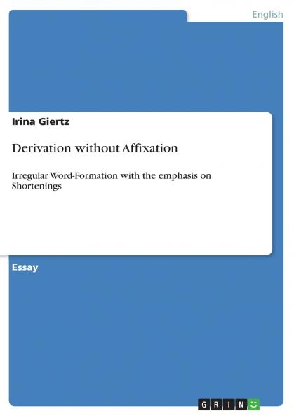 Derivation without Affixation