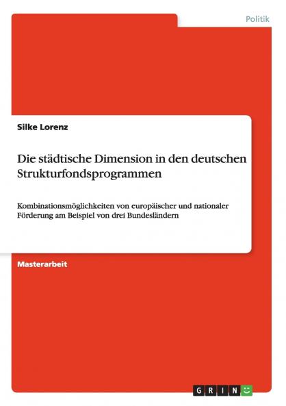 Die städtische Dimension in den deutschen Strukturfondsprogrammen