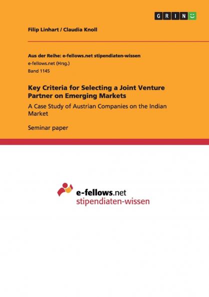 Key Criteria for Selecting a Joint Venture Partner on Emerging Markets