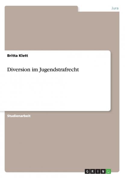 Diversion im Jugendstrafrecht