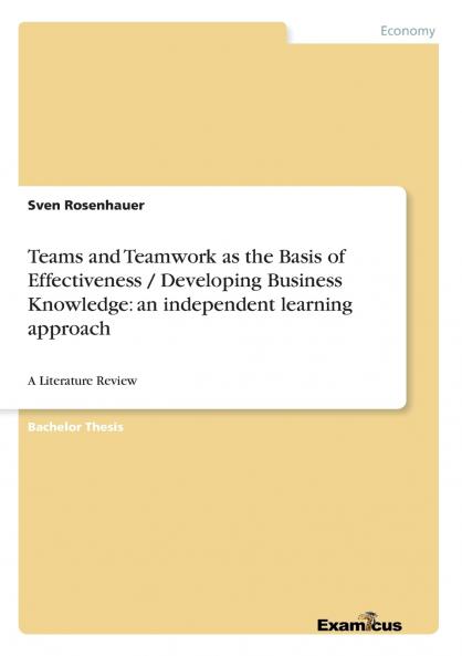 Teams and Teamwork as the Basis of Effectiveness / Developing Business Knowledge