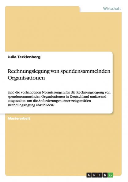 Rechnungslegung von spendensammelnden Organisationen
