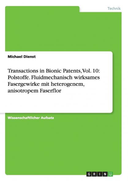Transactions in Bionic Patents Vol. 10