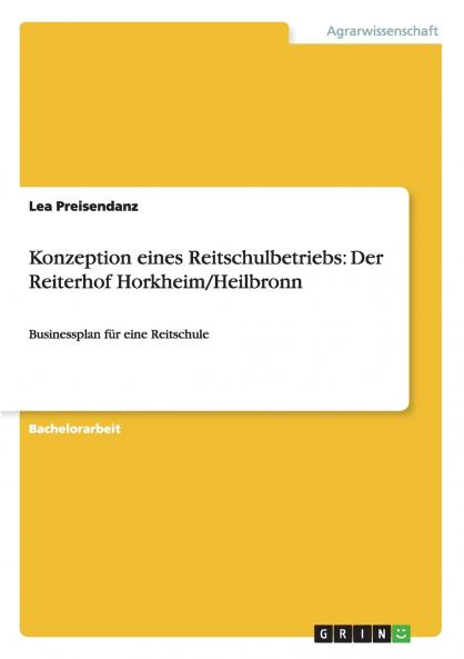 Konzeption eines Reitschulbetriebs