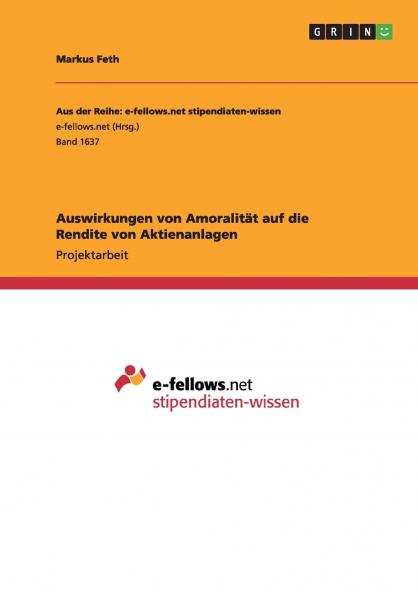 Auswirkungen von Amoralität auf die Rendite von Aktienanlagen