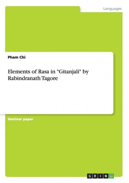 Elements of Rasa in Gitanjali by Rabindranath Tagore