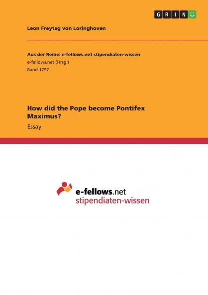 How did the Pope become Pontifex Maximus?