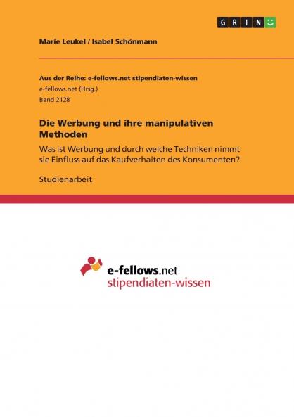 Die Werbung und ihre manipulativen Methoden
