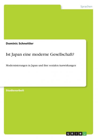 Ist Japan eine moderne Gesellschaft?