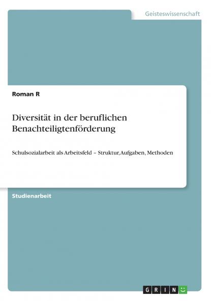 Diversität in der beruflichen Benachteiligtenförderung