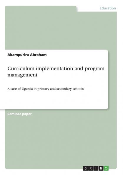 Curriculum implementation and program management