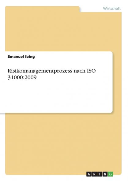Risikomanagementprozess nach ISO 31000