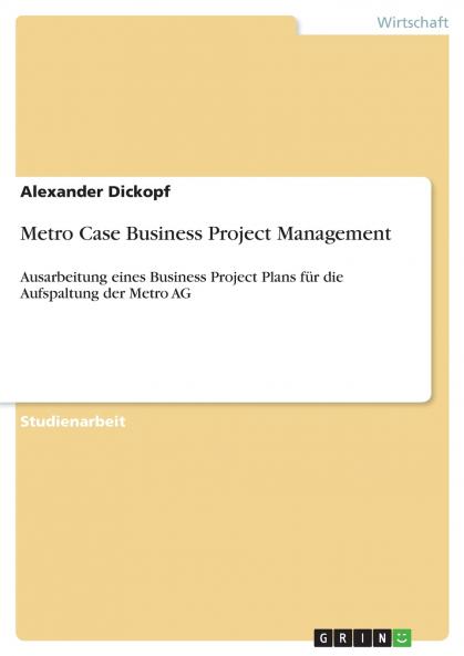Metro Case Business Project Management