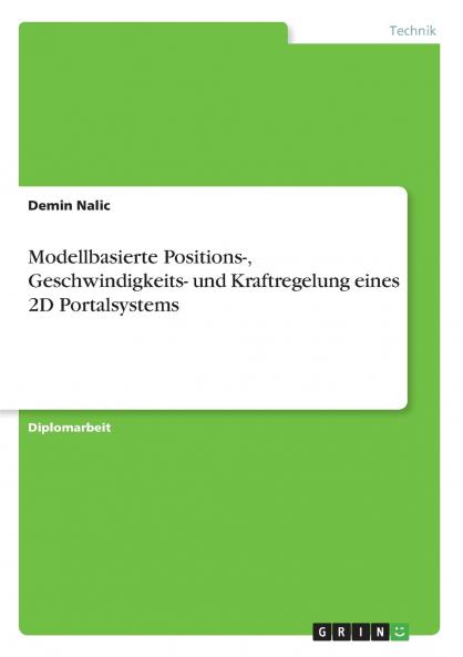 Modellbasierte Positions- Geschwindigkeits- und Kraftregelung eines 2D Portalsystems