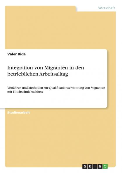 Integration von Migranten in den betrieblichen Arbeitsalltag